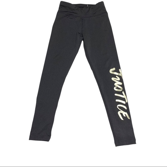 NWOT black Justice leggings, gray Gap Sweatpants, Girls 6-7 - Picture 3 of 13